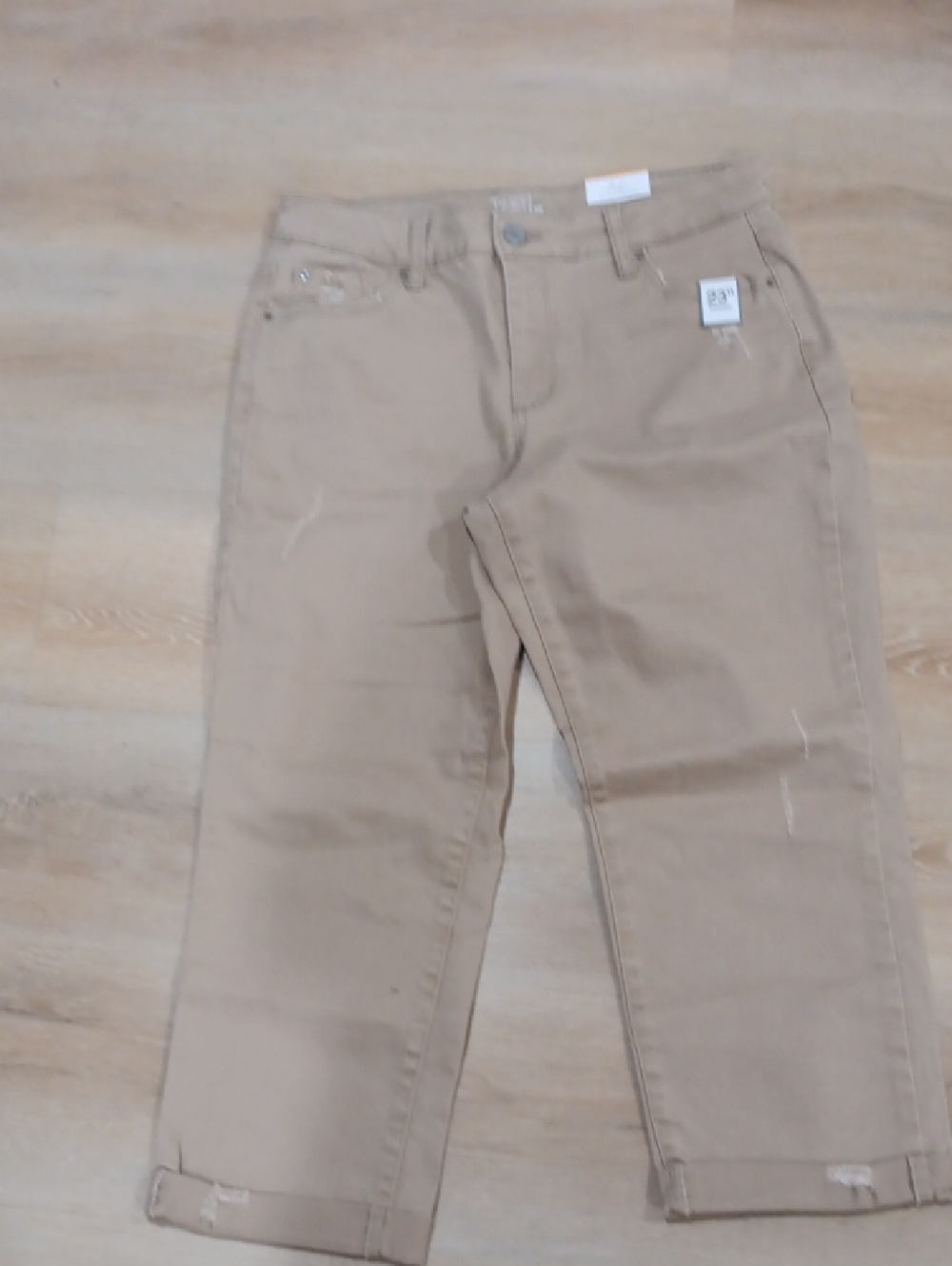 Women’s Tan Straight-Leg Jeans